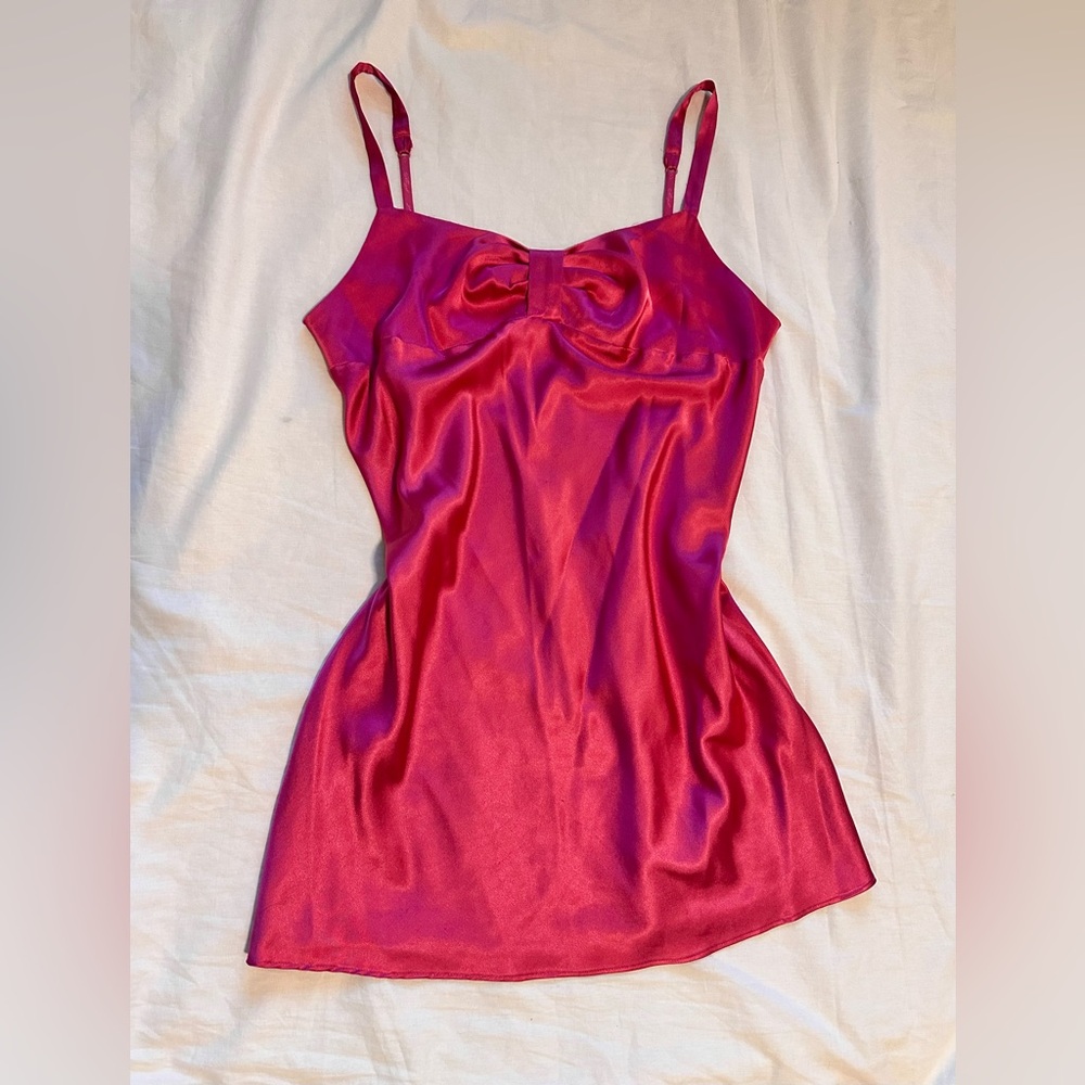 Vintage Victoria’s Secret Silk slip dress with bow detail